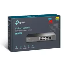 TP-LINK - TL-SG1016D Switch de 16 puertos Gigabit  para escritorio / montaje en rack