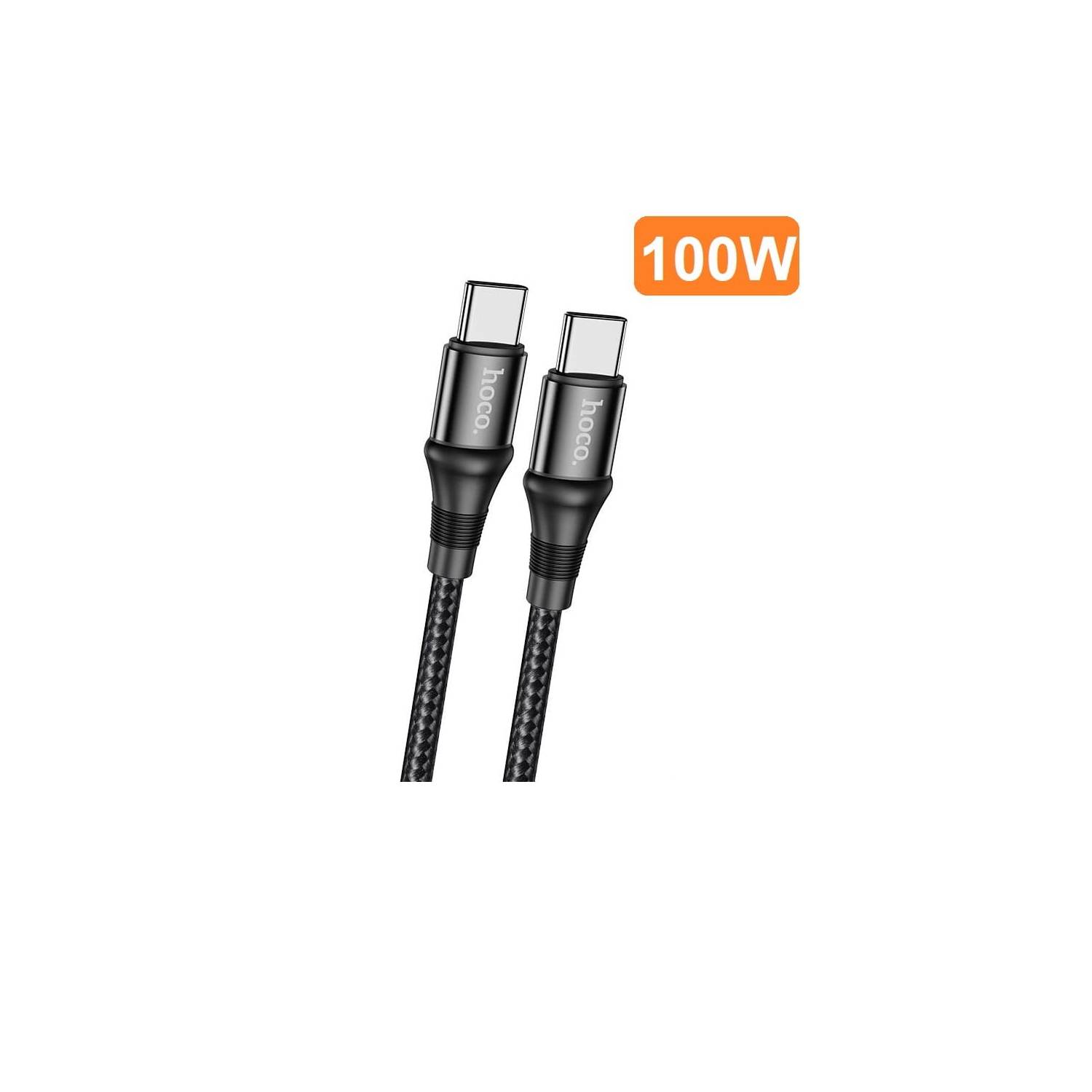 Cable Cargador 100w USB C a C 2MTS Compatble con Laptop S23 S23 S21 HOCO