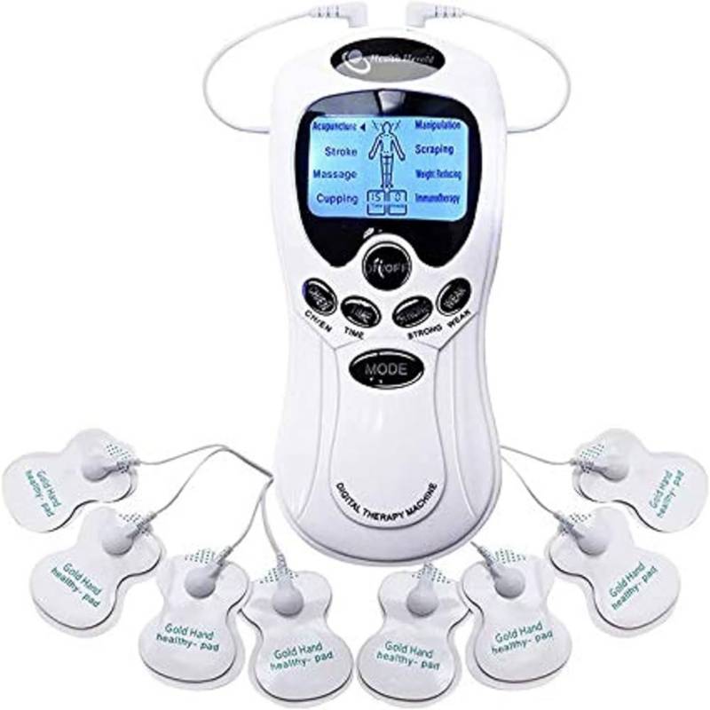 Maquina De Terapia Muscular Digital Masajeador 4 Electrodos