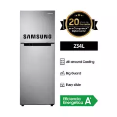 SAMSUNG - Refrigeradora Samsung 234 Lt Top Freezer RT22FARADS8 Inox