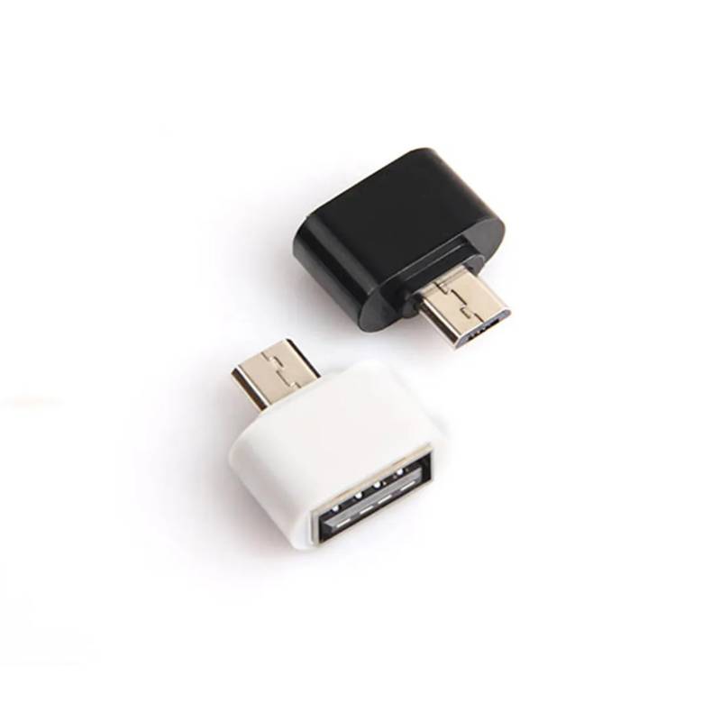 Cable Adaptador OTG Usb Hembra a Micro Usb V8 Macho – Negro