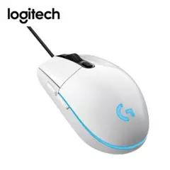 LOGITECH - Mouse Logitech G203 Lightsync Optical 8000 DPI RGB Blanco