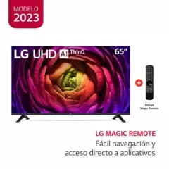 LG - Televisor LG 65 Pulg. LED Smart TV UHD 4K con ThinQ AI 65UR7300PSA l Control Magic MR23