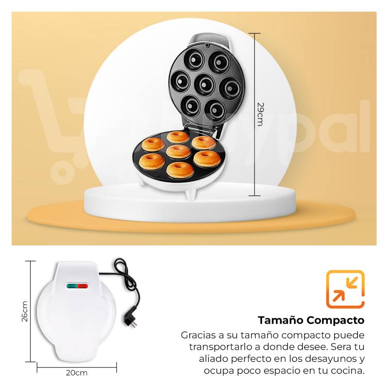 Maquina Horno para Hacer Rosquillas Mini Donas hasta 7 a la Vez OEM