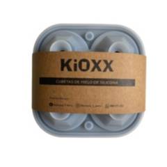 KIOXX - Cubeta de silicona de hielos diamantes 4 cavidades KiOXX Gris