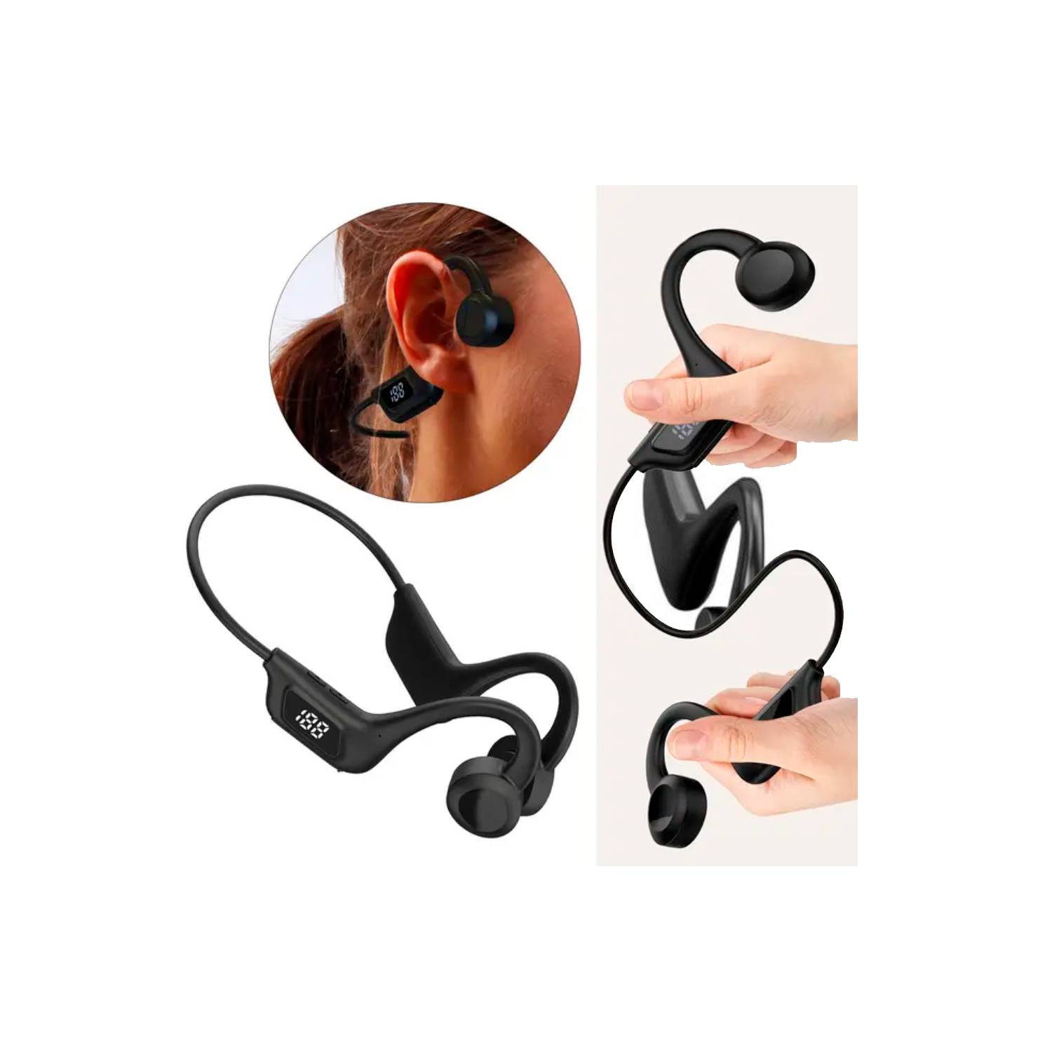 Bluetooth Auriculares de conducción ósea auriculares inalámbricos  auriculares