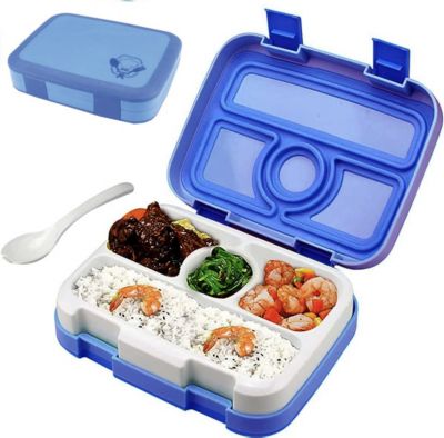 GENERICO Taper Tupper Hermético Infantil Lonchera Kawaii Bento Naranja