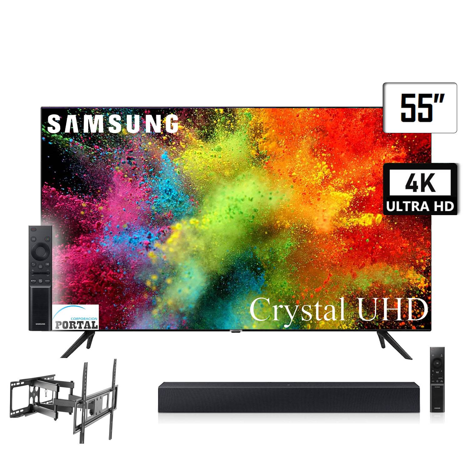 Televisor Smart Tv de 55 Pulgadas UHD 4K Samsung UN55AU7090GXPE - Promart