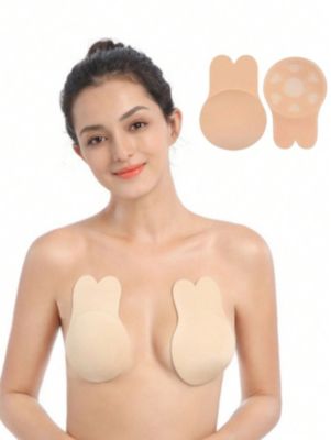 Brasier Invisible push Up orejas de conejo adhesivo para damas