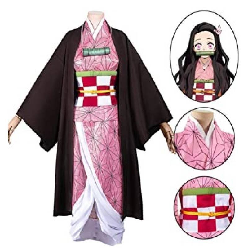 Cosplay Disfraz Anime Kamado Nezuko Kimono Universal