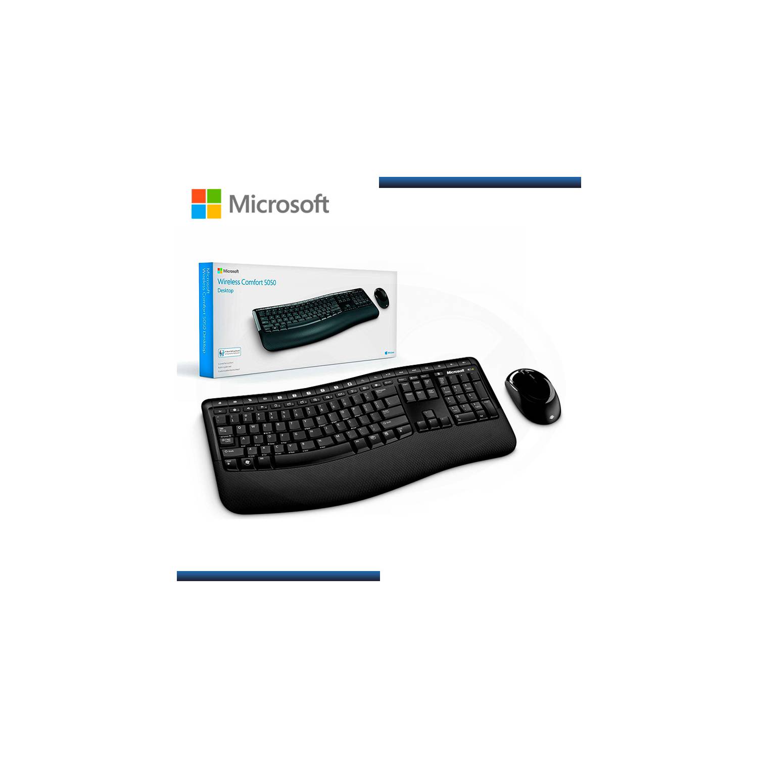 Combo Teclado Mouse Microsoft 3050 Inalambrico - PP3-00004