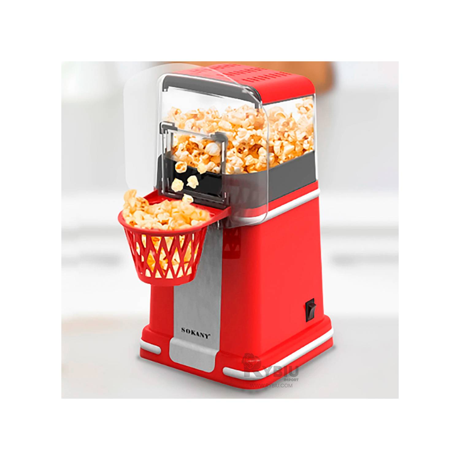 Máquina para Hacer Palomitas de Maíz con Cesta de Basquet - Promart