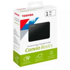 TOSHIBA - Disco Externo Toshiba 1TB 3.0 Canvio Basics HDTB510XK3AA
