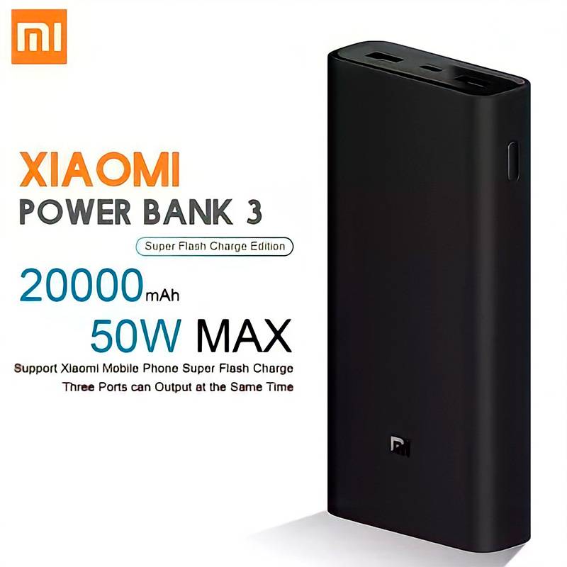 Power Bank Xiaomi Mi 50W 20000mAh Tipo C Batería Portatil XIAOMI