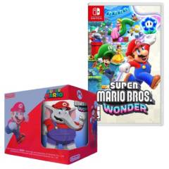 NINTENDO - Super Mario Bros Wonder Nintendo Switch  +Taza