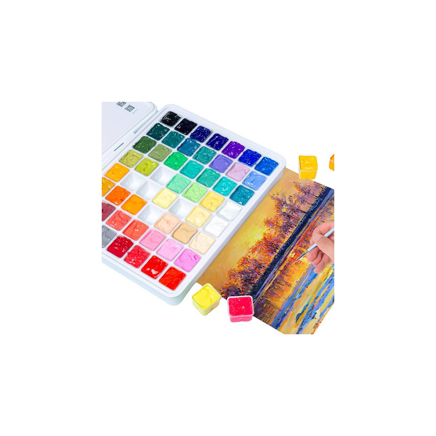 Set De Pinturas Himi Miya Gouache Acrílicas 56 Colores – Tienda