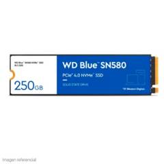 WESTERN DIGITAL - Disco SSD WD Blue SN580 NVMe 250GB M.2 2280 PCIe Gen4 NVMe 1.4b