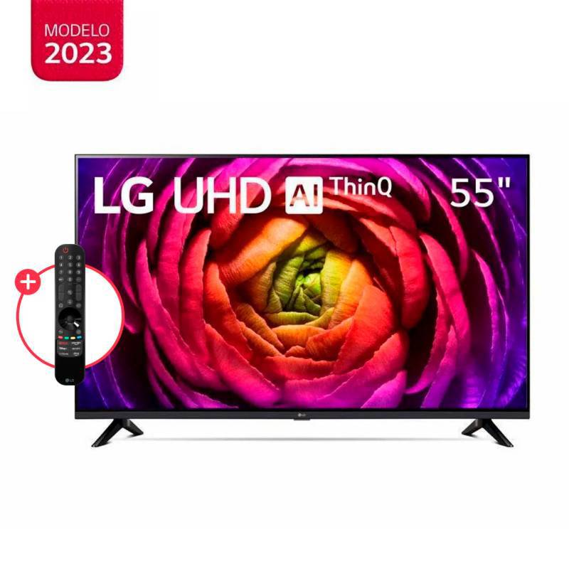 Televisor LG 55 Pulg. LED Smart TV UHD 4K con ThinQ AI 55UR7300 l ...