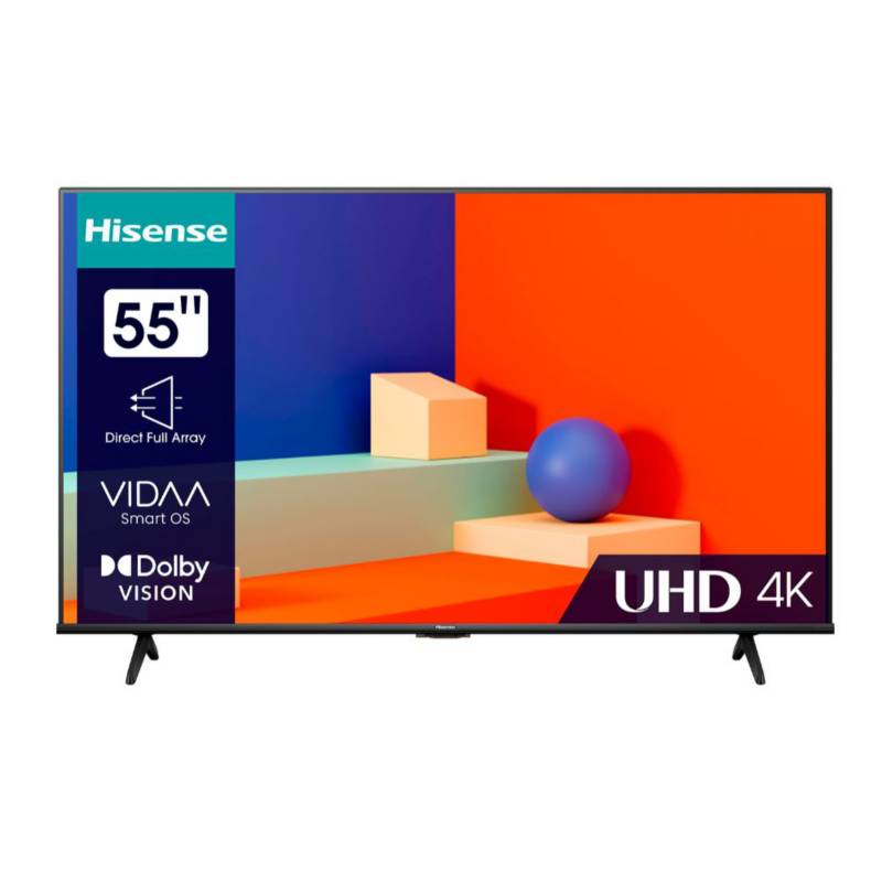 HISENSE - Televisor Smart 55 UHD 4K Hisense Dolby Vision Vidaa 55A6K