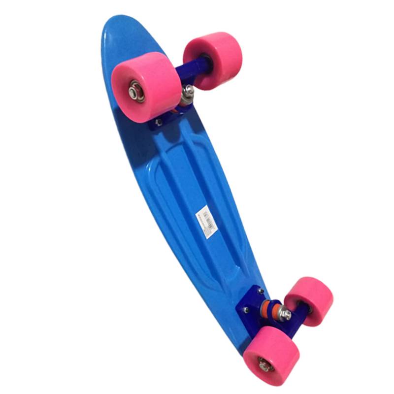 Patineta de skateboard para niños tipo Penny azul cielo Unitalla FuxionToys  Patineta Niños