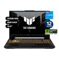 Laptop Gamer Asus TUF Gaming F15 Intel Core i5 12a Gen 12 núcleos 8GB 512GB SSD NVIDIA RTX3050