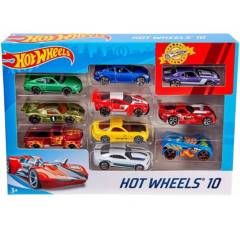 HOTWHEELS - Autos Hot Wheels Pack x10 Carros Surtidos al Azar