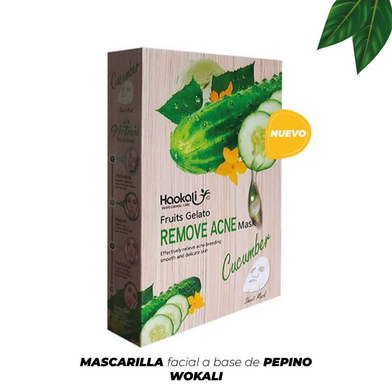 Mascarilla Facial De Pepino Wokali Wokali