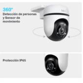 Cámara vigilancia Tapo C510W, 2K, 360º, Voz