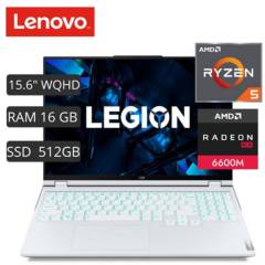 LENOVO LEGION 5 RYZEN 5 5600H/16GB/512GB SSD/15.6" FHD 165HZ/ VIDEO RADEON RX6600 8GB
