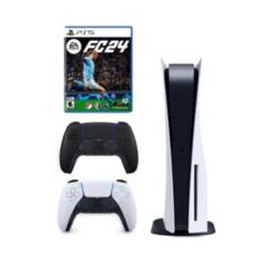 Consola PS5 Lector de Discos + Mando Dualsense Negro+ EA Sports FC 24