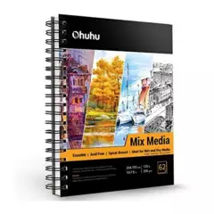 OHUHU - Ohuhu Mix media pad ( 25 x 19 cm, 62 hojas)