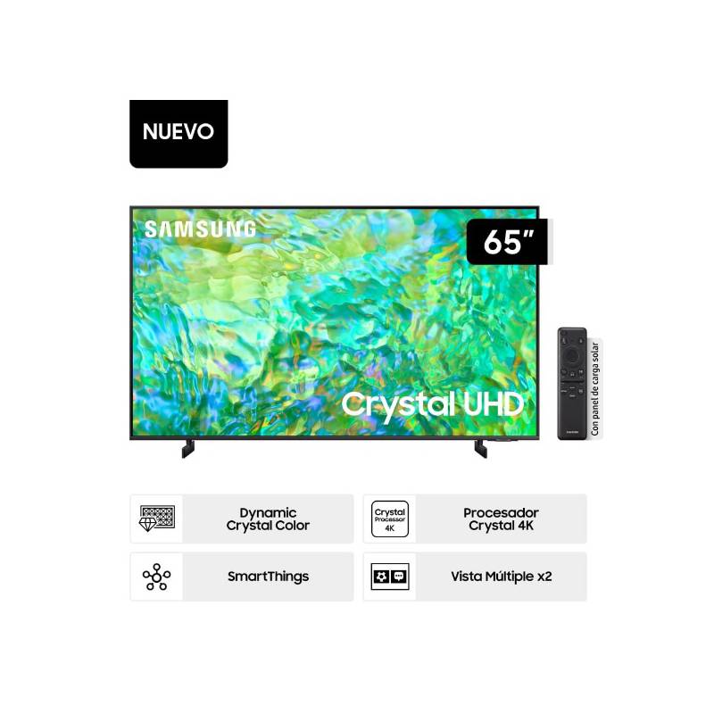 Televisor SAMSUNG Crystal UHD 65 4K Smart TV UN65CU7000GXPE