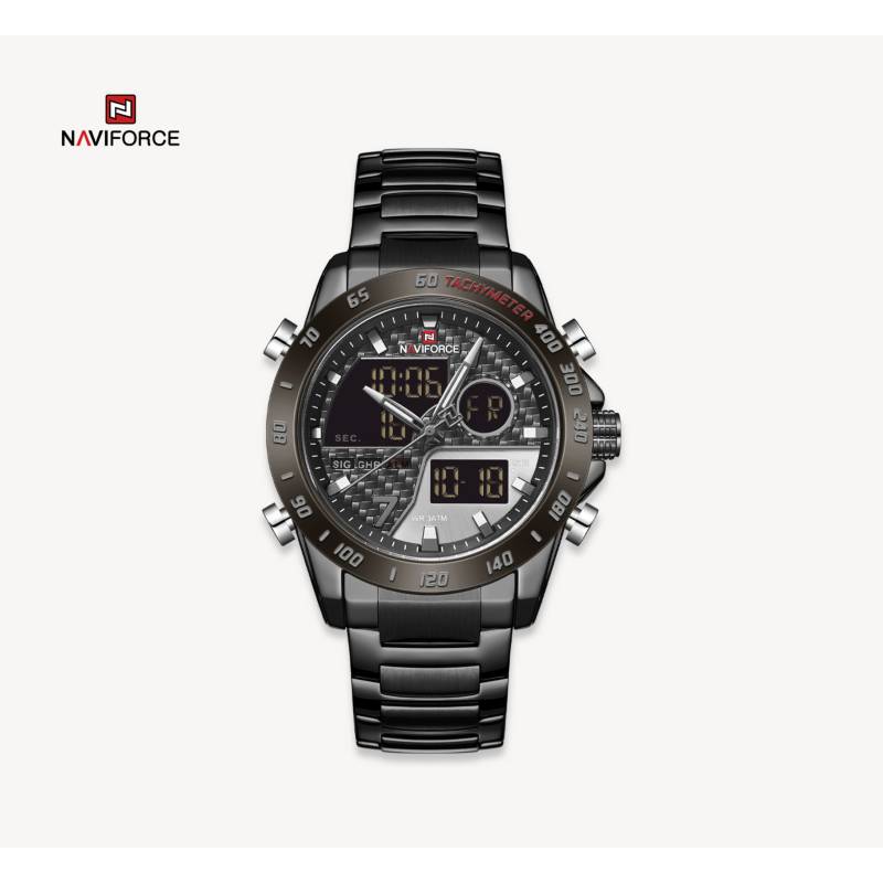 Reloj Naviforce Hombre NF9171 NEGRO GRIS Digital Anal gico