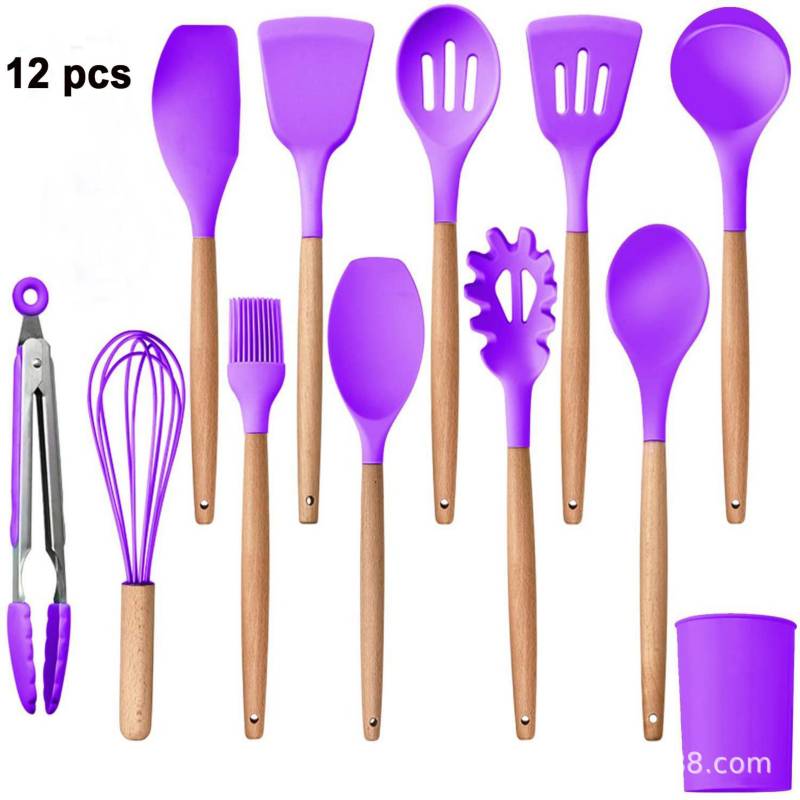 Set Utensilios De Cocina De Silicona 12 Piezas GENERICO