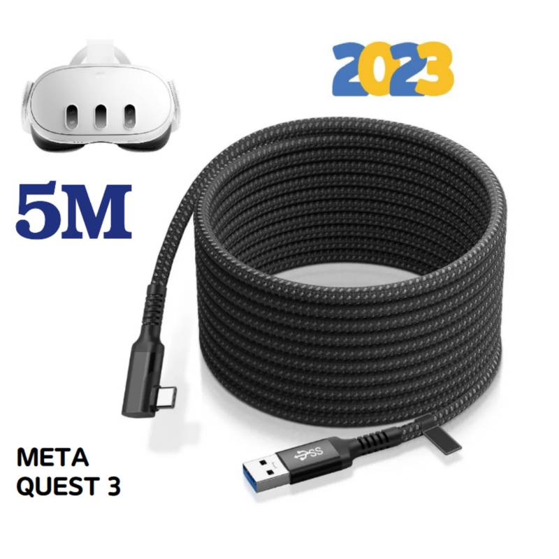 Cable Link 5M para Oculus Quest 3 / meta quest 3 nylon premium 2023 A BRAND