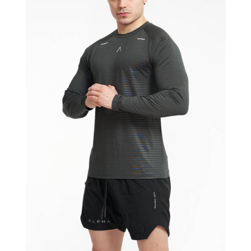 Polo Deportivo Hombre Compresion - Ropa deportiva hombre - Ropa gym ALPHA  FIT