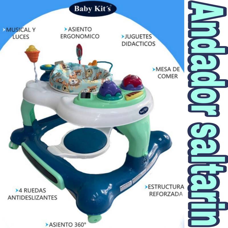 Andador Baby Kits 3 en 1 - Azul