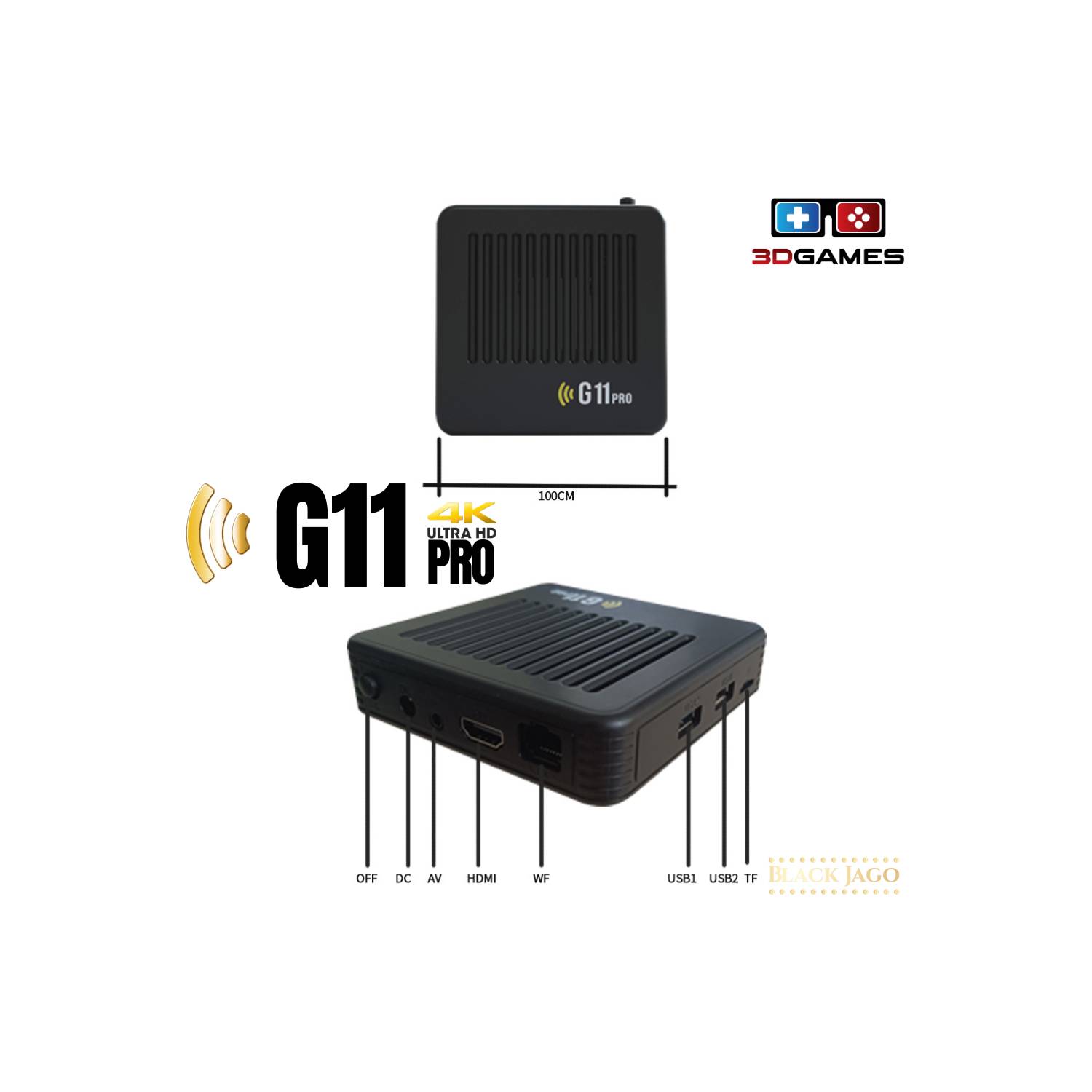 Consola Retro Videojuegos Gamebox G11 Pro Tv Box 128GB 4k con 2 mandos