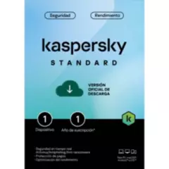 KASPERSKY - ANTIVIRUS KASPERSKY STANDARD PARA 1 DISPOSITIVO POR 1 AÑO