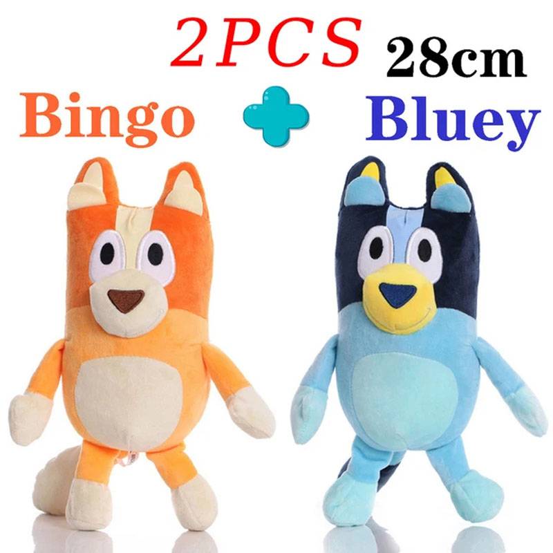 Set 12 muñecos Bluey y Bingo