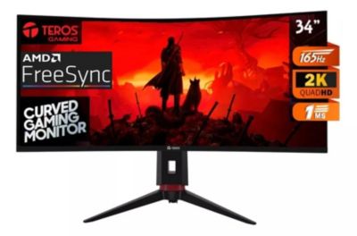 Ripley - MONITOR TEROS ULTRAWIDE CURVO 34 2K FREESYNC 165HZ 1MS