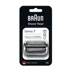 BRAUN - Repuesto Cabezal Afeitadora Eléctrica Braun 73S Series 7 - Plata