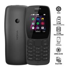 Nokia 110 Celular Básico Negro Dual Sim