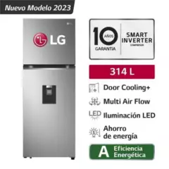 LG - Refrigeradora LG 314LT GT31WPP Plateada Door Cooling Top Freezer