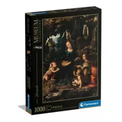 CLEMENTONI - Clementoni Museum Collection Rompecabezas de 1000 piezas - Da Vinci - La Virgen de las rocas