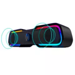 HALION - Parlante en Barra Gamer RGB Subwoofer Bluetooth