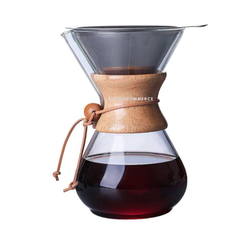 Ripley - CAFETERA DE GOTEO CHEMEX PRISMÁTICO 800ML + FILTRO ACERO  REUTLIZABLE