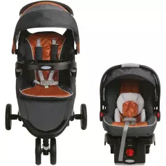 GRACO - Coche  Travel System Fast Action Sport Tangerine Graco