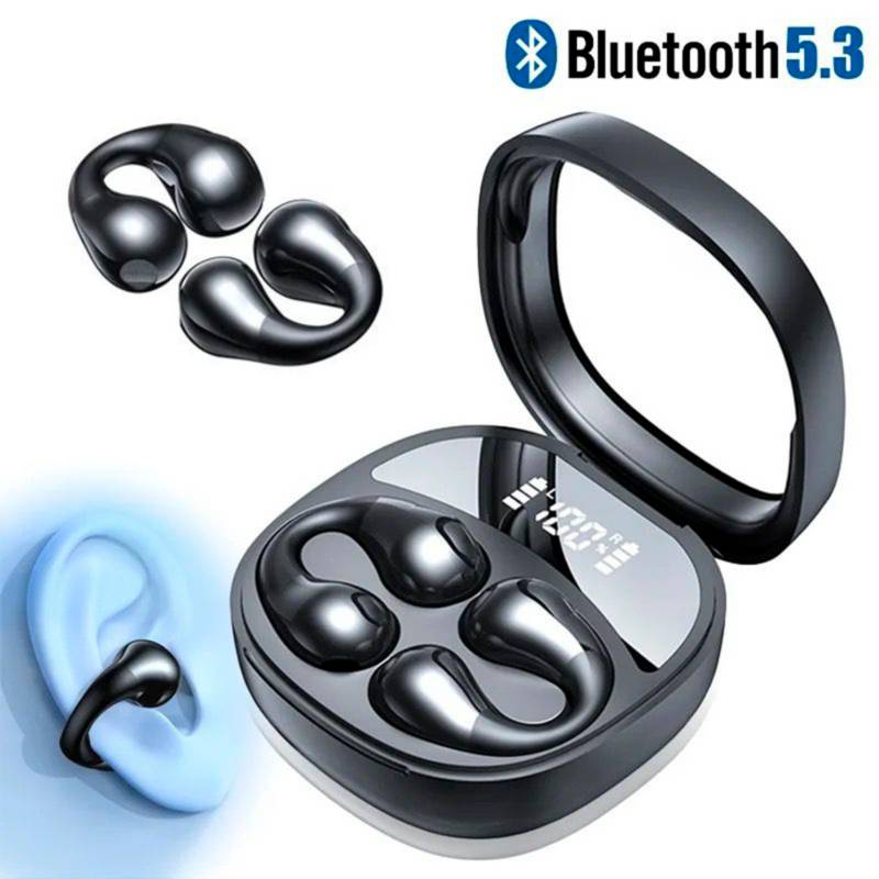 Audifonos Bluetooth 5.3 Deportivos Conducción Osea Ambie Negro IMPORTADO