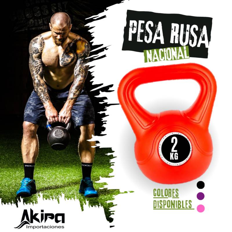 PESA RUSA DE PVC ROJO 5KG GENERICO